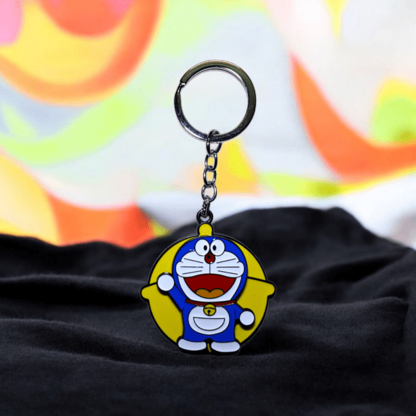 Doremon Metal Stylish Keychain For Kids, Bike, Car - Image 4