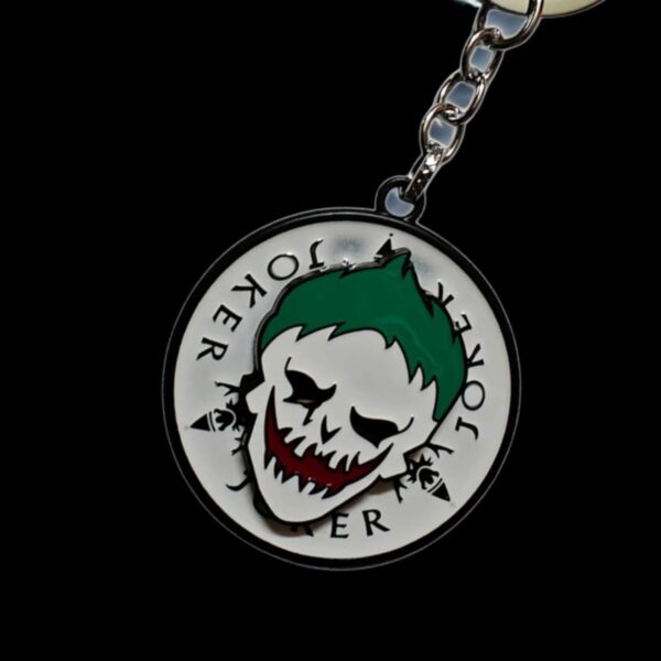 Joker Metal Stylish Keychain for Kids, Car, Bike l Revolving Keyring - Image 3