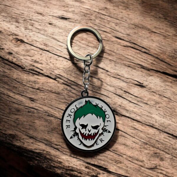 Joker Metal Stylish Keychain for Kids, Car, Bike l Revolving Keyring