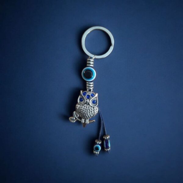 Owl Evil Eye Stylish Keychain l Elegant Keychain