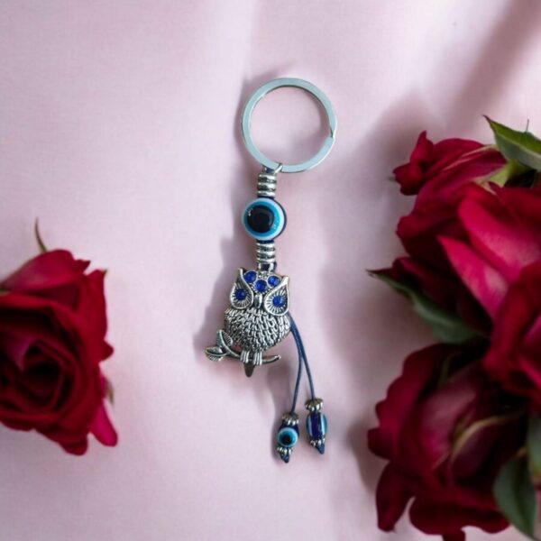 Owl Evil Eye Stylish Keychain l Elegant Keychain - Image 2