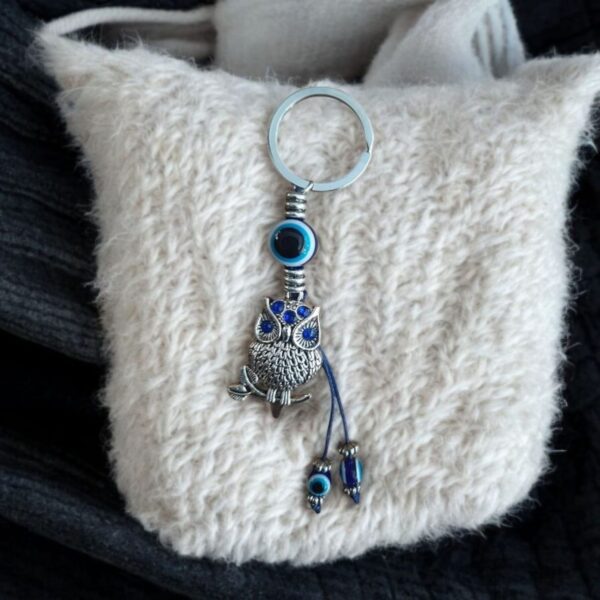 Owl Evil Eye Stylish Keychain l Elegant Keychain - Image 3