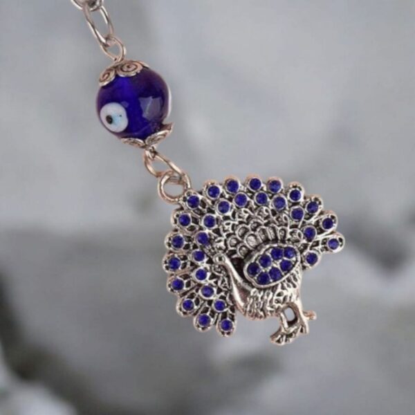 Evil Eye Peacock Stylish Keychain l Elegant Keychain
