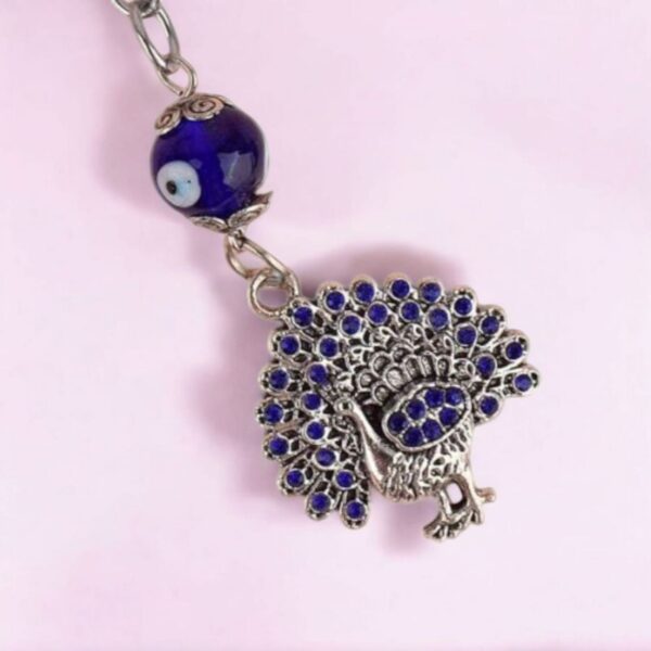 Evil Eye Peacock Stylish Keychain l Elegant Keychain - Image 3