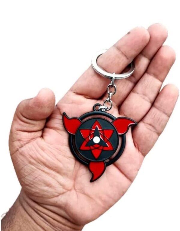 Red eye of Sharingan Metal Keychain l Stylish and Elegant - Image 2