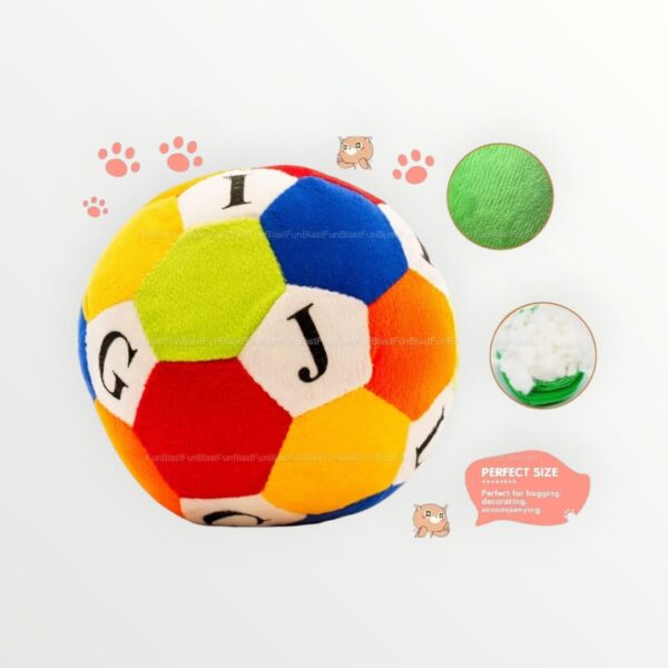 Soft Ball for Baby l Soft Plush Ball with Alphabets for Learning - Image 3