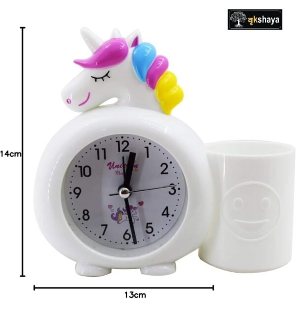 Unicorn Alarm clock l Pen stand for Kids - Image 2