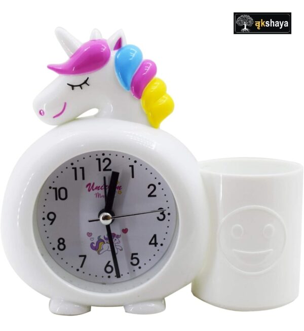 Unicorn Alarm clock l Pen stand for Kids