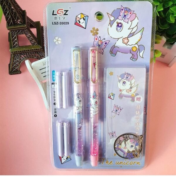 Unicorn Fountain pen set for students