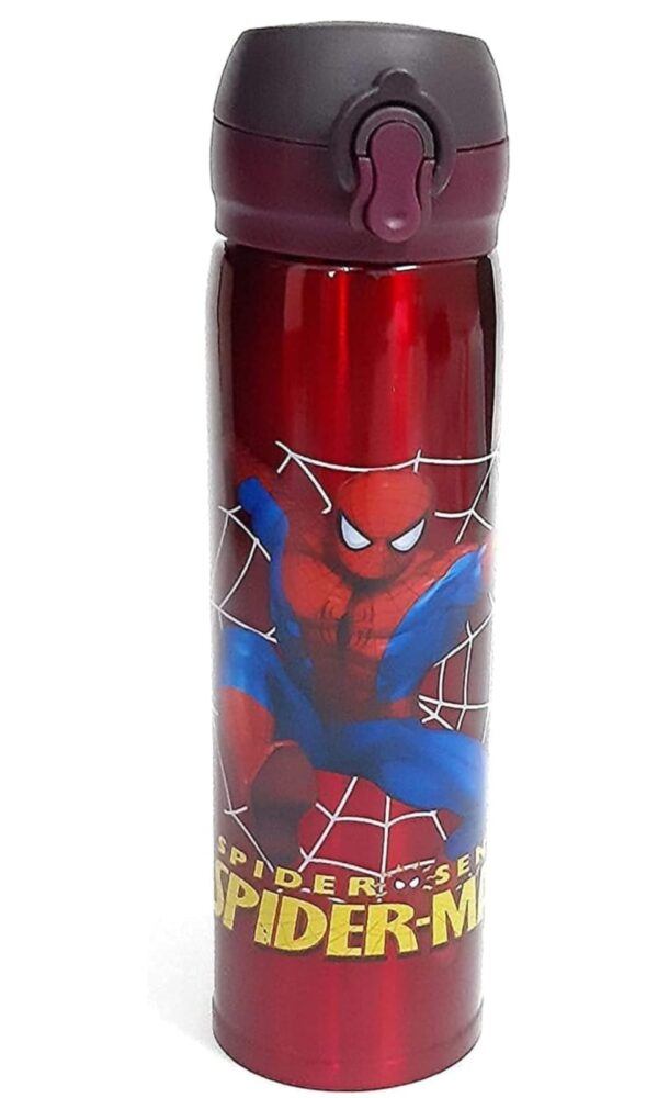 Stainless Steel Cute Spiderman Water Flask l Bottle for Kids l Best Gift for Kids 500 ml