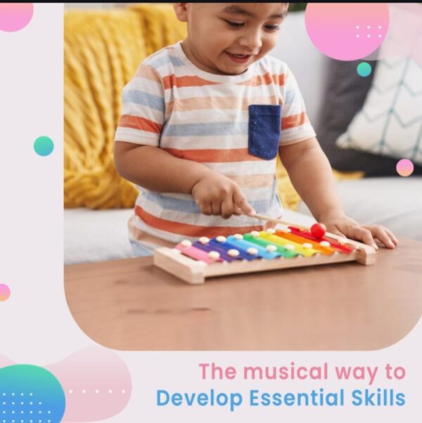 Xylophone wooden colorful for kids - Image 5