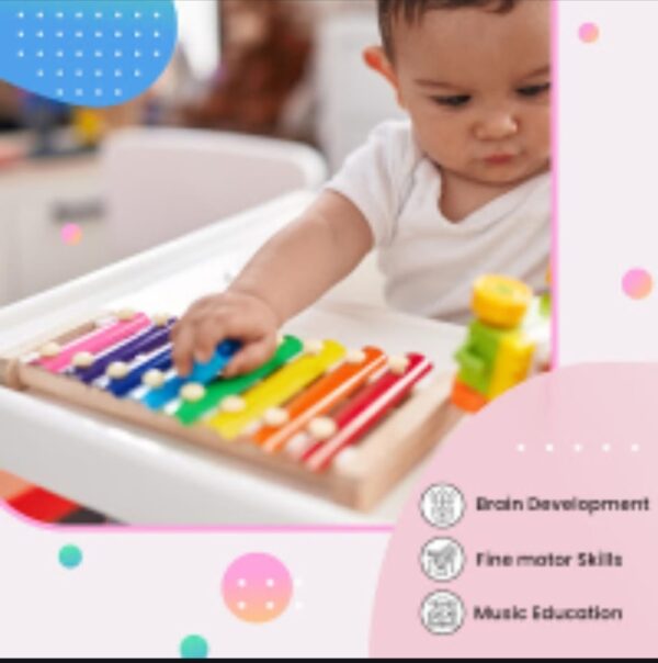 Xylophone wooden colorful for kids - Image 4