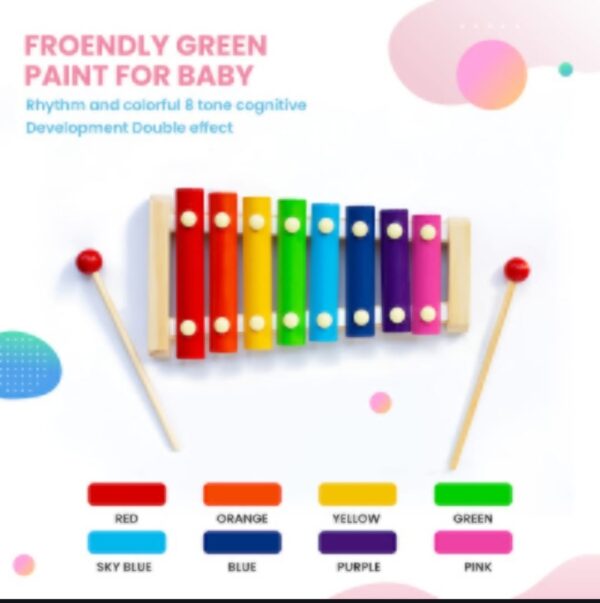 Xylophone wooden colorful for kids