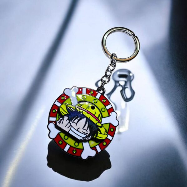 Anime Metal keychain with Rotation for Bike and Car Key