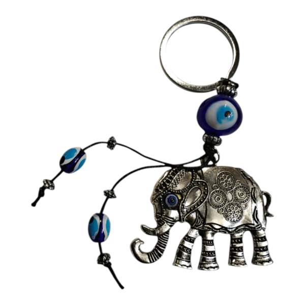 Evil Eye Keychain with Big elephant l Elegant Keychain - Image 5
