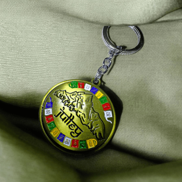 Julley Mountain Golden Keychain l Stylish Keychain - Image 3