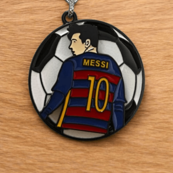 Messi Metal Stylish Keychain for Kids l Elegant Keychain - Image 4