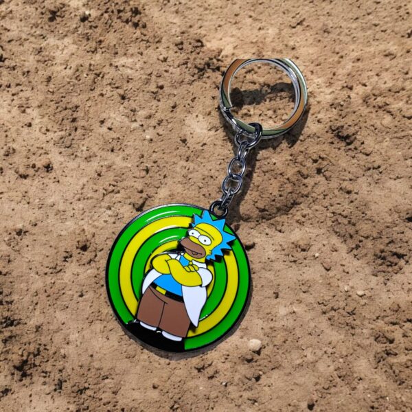 MIK BART SIMPSONS 3D ANIMIE KEYCHAIN WITH ROTATION