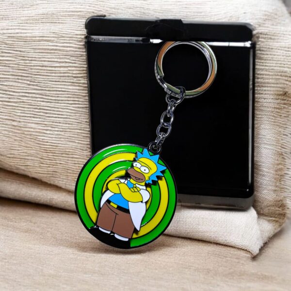 MIK BART SIMPSONS 3D ANIMIE KEYCHAIN WITH ROTATION - Image 3