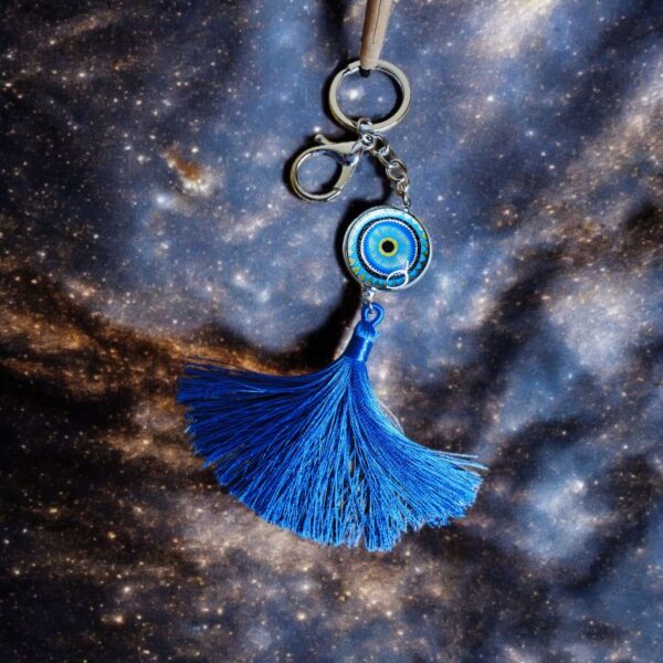 Evil Eye Round Stylish Keychain l Hanging Elegant Keychain - Image 3