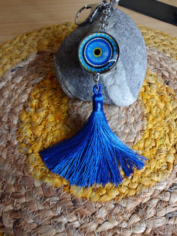 Evil Eye Round Stylish Keychain l Hanging Elegant Keychain - Image 2
