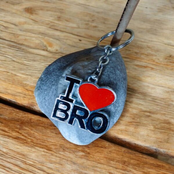 I Love My Bro Stylish Metal Keychain l Gift for Brother - Image 4