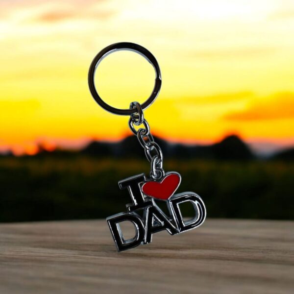 I Love My DAD Stylish Metal Keychain l Gift for DAD - Image 3