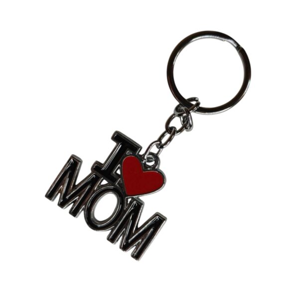 I Love My MOM Stylish Metal Keychain l Gift for MOM - Image 3