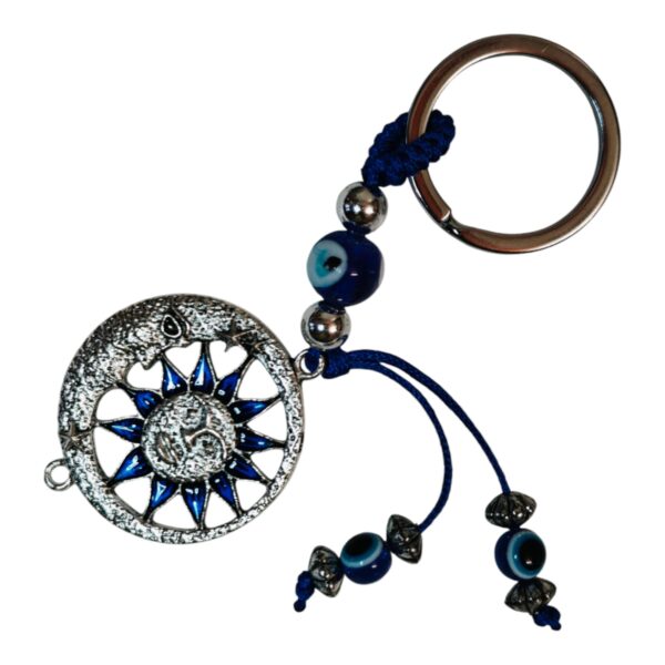 Sun Moon Evil Eye Stylish Keychain l Elegant Keychain - Image 2